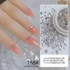 Nail Art Decorations Mix Square Flat Back Nail Art Rhinestone Kit 3d 100pcs100pcs 12pcs Mini Small Beads Glitters Polish UV Manicure Clear Crystals 231202