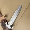 M390 Lama Manico in palissandro Coltello tattico Edc Coltelli da combattimento per autodifesa Strumento da caccia Coltello da sopravvivenza da campeggio con fodero in pelle