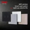 Interruttori Accessori CNC Smart Life Tuya Wifi Interruttore a parete 1 2 3 Gang Funziona con Alexa Google Home Wireless Improvement 231202