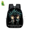 Backpack Supernatural Winchester Bros Sam Dean Children School Bags Boys Girls Students Cartoon Kindergarten268F