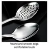 Spoons 304 Stainless Steel Strainer Spoon Quality Perforated Tableware Scoop Large Salad Household