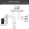 Deursloten TuYa Smart APP Toegangscontrole Machine Mobiele telefoon Ontgrendelen op afstand NFC Vingerafdruk Wachtwoord RFID-kaartslotcontroller IP67 231202