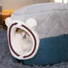 kennels pens Pet Cat House Sleep Bed Small Dog Winter Warm Cushion Puppy Soft Nest Mat Kitten Sleeping Tent Cats Kennel Enclosed Cave 231202