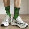 Skarpetki męskie śmieszne Happy Green Line Vintage Harajuku wirtualne zaszyfrowane cyfrową walutę Wzór Sock Sock Prezent wydrukowany