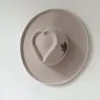 Berets Hats Wide Brim Fedora Heart Crown Felt Hat Womenhat Customized For Men And Women Pink Cowboyhat