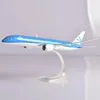 Modèle d'avion JASON TUTU, échelle 1/200, modèle d'avion KLM, à assembler, en plastique, goutte d'avion 231202