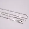 Chains Real Platinum 950 Necklace Women's Cable Chain Female 1.1mm Box 18inch 20inch Gift Neckalce Jewellery