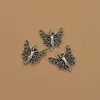 100pcs Charms Butterfly Fairy Angel Antique Srebrne Kolor Wisiorty DIY Make Insiodions Ręcznie robiona biżuteria A-851