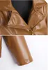 2024 شهيرة Pu Lapel Twilar Justic's Justice Girls and Boy Clothing Baby Leather Coat Coat Motorcycle Leather Clothing