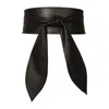 Bälten Kvinnors breda midja bundet Bow Belt Decor Cinch Stylish Self Tie Around Obi för klänningar Tröja klädrosblus