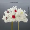 60/80/100cm White Cherry Blossom Rose Artificial Flower Ball Wedding Table Centerpiece Decor Marriage Banquet Road Lead Floral 54