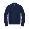Wysokiej jakości męski projektant Sweter Polos Classic Coat moda rl kucyk haftowany tkanina Knit A042