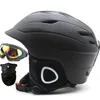 Ski Helmets Brand Warm Plush ManWoman Set GogglesMask 2 Gift Winter Snow Snowboard Helmet Snowmobile Sledge Moto Sports Safety 231202