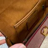 Tabby Designer Girls Damen große Kapazität Umhängetaschen Top -Quality -Tasche Feste Farbe Leder Mode Bag Quadriert echtes Pickup -Schnallen Mini -Geld