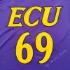 2020 جديد NCAA East Carolina Pirates Pirates Jerseys 69 College College Basketball Jersey Purple Size Youth Adult