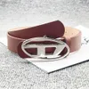Cintura di design Nuova fibbia in metallo ovale con lettera D per uomo e donna Decorazione versatile Ragazza piccante Abbinabile alla moda con i jeans Y2k Disel