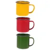 Wine Glasses Collapsible Cup Colored Enamel Mug Stainless Steel Coffee Tumbler Retro Style Cups