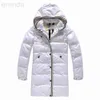 Inverno Donna Autunno Piumino d'anatra bianca Parka Cerniera monopetto Giacche Cappotti lunghi slim da donna con cappuccio MKW23012 indumento