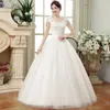 Casual Dresses Women'S White Wedding Dress Long Skirt With Mesh Stitching Large Hem Floor Sweeping Party Ceremony