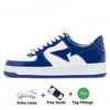 Designer casual skor haj lågt patent läder bapessa apor sta sk8 röd blå svart vit rosa kamouflage skateboarding jogging män kvinnor sport sneakers tränare tränare