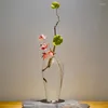 花瓶クリエイティブチャイニーズ禅ガラス花瓶植物水耕栽培テラリウムアートテーブルクラフト