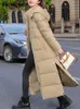 Piumino da donna Fotvotee giacca invernale da donna lungo piumino spesso con cappuccio dritto elegante coreano Fashion Park 231202