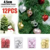 Autres fournitures de fête d'événement 12 pcsbox arbre de Noël pendentif coeur boules ornement décoration de la maison bricolage artisanat pour mariage romantique 231202