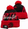 2023 Toronto''raptors''beanie Baseball Squadra nordamericana Toppa laterale Inverno Lana Sport Cappello lavorato a maglia Berretti con teschio Berretti