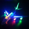 Aircraft Modle Airplane Toys For Kids Electric A380 Detachable Plane Toys With LED Flashing Light Music Bump And Go Electric Model Plane 231202