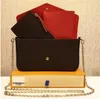 Ny fritidsmodehandväska Luxury Designer Bag kvinnors koppling One Shoulder Crossbody Bag Metal Chain Bag Wallet M61276 Gold Chain Box Dust Bag