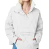Abrigo de invierno para mujer, Chaqueta corta de plumón de algodón con cremallera ligera y costuras compresibles, abrigo exterior 52