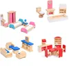 Akcesoria dla lalek miniaturowe meble dla lalek Dom drewniane meble do lalki
