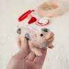 Bonecas porco brinquedo conjunto mini silicone leitão acessório macio lifelike bonito reborn animal boneca presente para crianças 231202