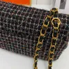 Chain 7a Denim Shoulder Bag Classic Flap Handbag Designer 25cm Women Crossbody Medium Jeans Designers Pures Quilted Woolen Purse