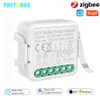 Akcesoria przełączników Tuya Zigbee Smart Switch Module1234 Bangway 110V240V bezprzewodowy przekaźnik światła Alexa Google Home 231202