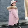 Piumino Piumino invernale russo per vestiti da ragazza Parka Pelliccia sintetica con cappuccio Tuta da neve impermeabile per ragazze -30 gradi Cappotti per bambini TZ553 231202