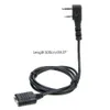 Speaker Headset Talkie Mic Walkie Earpiece K Type 2 Pin Extender Cable Compatible with UV-5R Bf-888s 2 Way Radio Parts