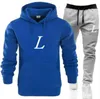 Designer Tracksuit Women Two Piece Outfits Men JOGGING SUT Letter Tryckt Sweatsuit Casual Hoodie and Sweat Pants Suits Louiseitys Sweatsuit Viutonitys Set