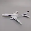 Flugzeugmodell, 16 cm, legiertes Metall, Air Israel B777 Airlines, Flugzeugmodell, Israel Boeing 777 4X-ECF, Druckguss-Flugzeug, Modellflugzeug, Kindergeschenke, 231202