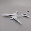 Modello di aereo 16 cm Lega di metallo Air Israel B777 Airlines Modello di aereo Israel Boeing 777 4X-ECF Diecast Air Plane Model Aircraft Regali per bambini 231202