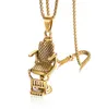 Hip Hop Rock Titanium ze stali nierdzewnej fryzjer fryzjerski Rozkłada krzesło krzesło Naszyjnik dla mężczyzn Jewelry Fryzjer Gold Silver 8962953