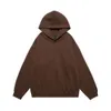 420G marque de mode lourde européenne et américaine décontracté couleur unie pull ample à capuche avec manteau de chapeau de velours pour hommes et femmes