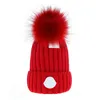 Beanie Cap Herr Designer Bucket Hats New Fashion Women Warm Winter Beanie Large Faux Fur Pom Poms Bobble Hat Outdoor M-2 Gift 55kV