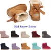 24 U Nouvelles chaussures pour enfants Bottes Enfants Australie Botte de neige Designer Chaussures pour enfants Hiver Classique Ultra Mini Botton Bébé Garçons Filles Bottines Mode Kid Fourrure G