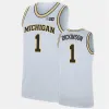 College NCAA Custom Michigan Woerines Ed baskettröja Charles Matthews Jor Dan Poole Isaiah Livers Mike Smith Franz Wagner Hunt