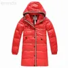 Inverno Donna Autunno Piumino d'anatra bianca Parka Cerniera monopetto Giacche Cappotti lunghi slim da donna con cappuccio MKW23012 indumento