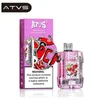 ATVS ATVS de ATVs ATVS 7K Puffs Vape descartável Tela inteligente Exibição Battery Stick King Carburador Cartuchos substituíveis Puff 7000 Vaper