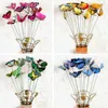 庭の装飾の装飾装飾装飾飾り10pcs/setシミュレーション蝶の植木鉢花鍋花瓶盆栽植物芝生装飾
