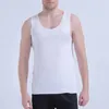 Men's Tank Tops M-4XL Men Low-cut Neck Sleeveless Solid Color Seamless Cotton T-shirt Fitness Vest Tanktop Sportwear Undershirt Fashion