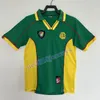 1990 1998 2002 Maillots de football Cameroun Chemise à domicile Maillot rétro Eto'o Geremi Wome Song Djemba-Djemba 90 98 02 Chemises de football classiques haut